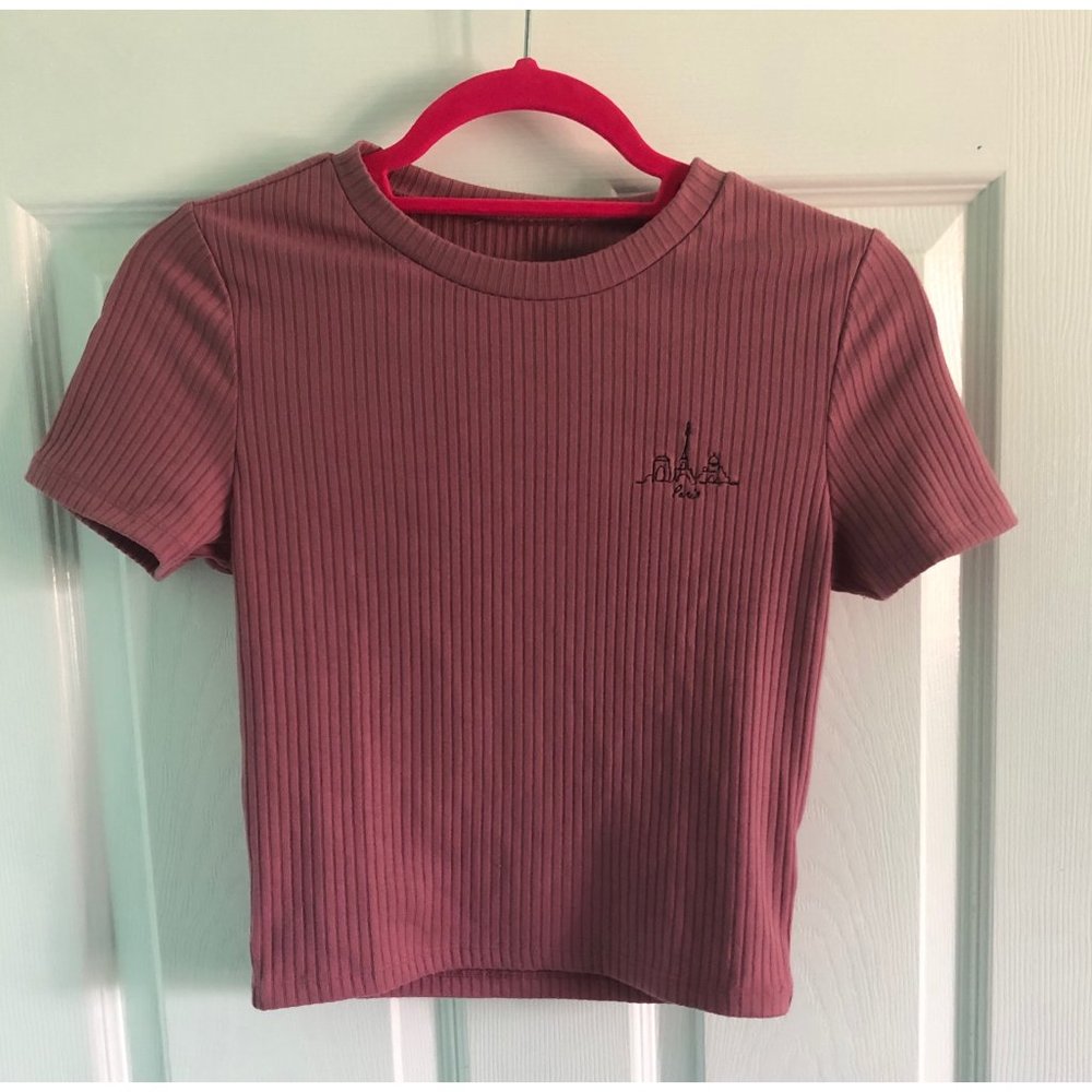 Dusty Pink Crop Top Women's Medium